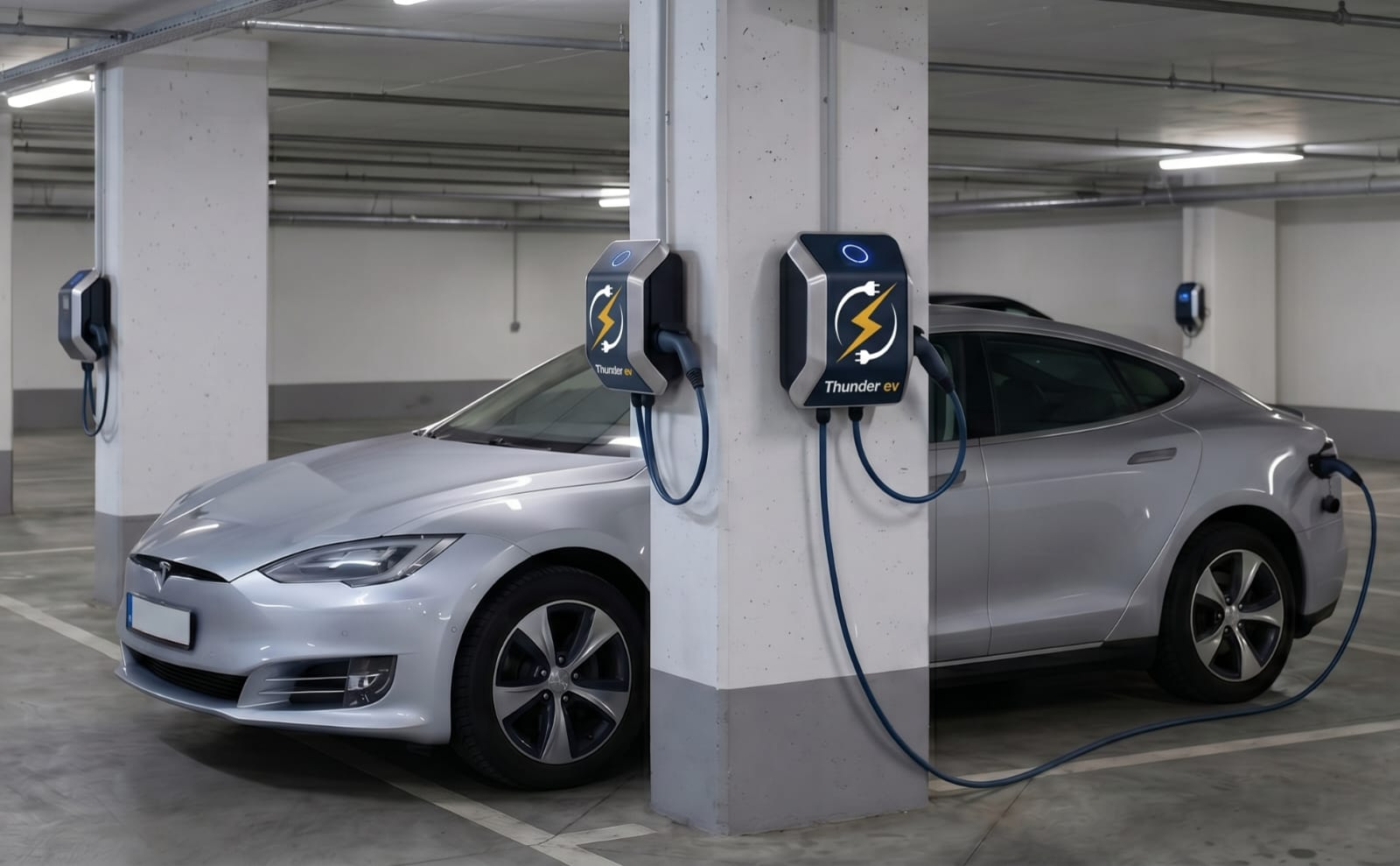 22 kW AC EV charger for home and workplace charging — Thunder EV Charging Hub