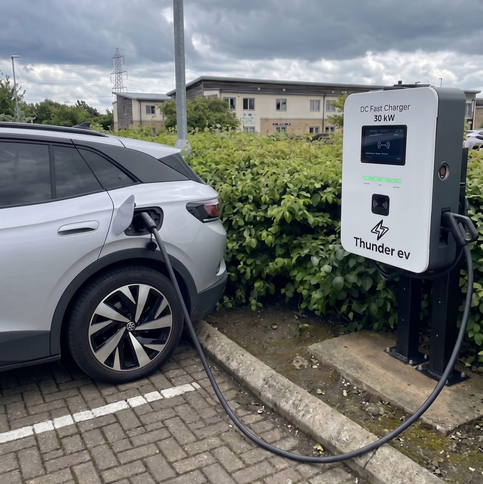 30 kW DC EV charger for apartments and small businesses — Thunder EV Charging Hub